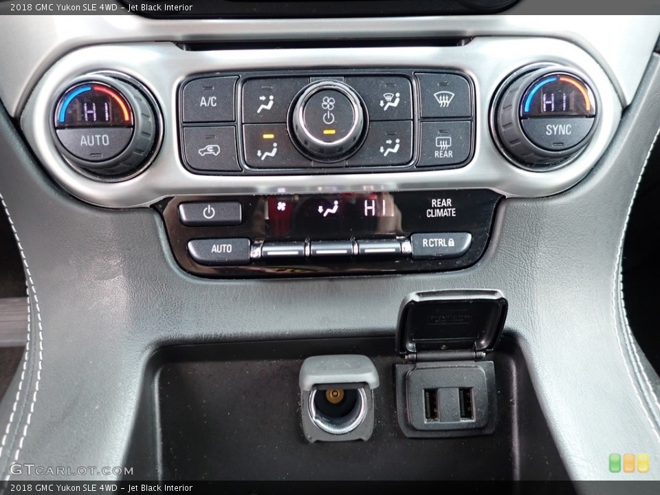 Jet Black Interior Controls for the 2018 GMC Yukon SLE 4WD #140778175