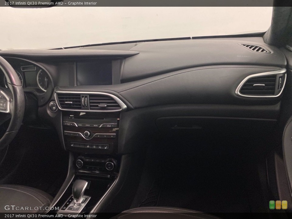 Graphite Interior Dashboard for the 2017 Infiniti QX30 Premium AWD #140778500