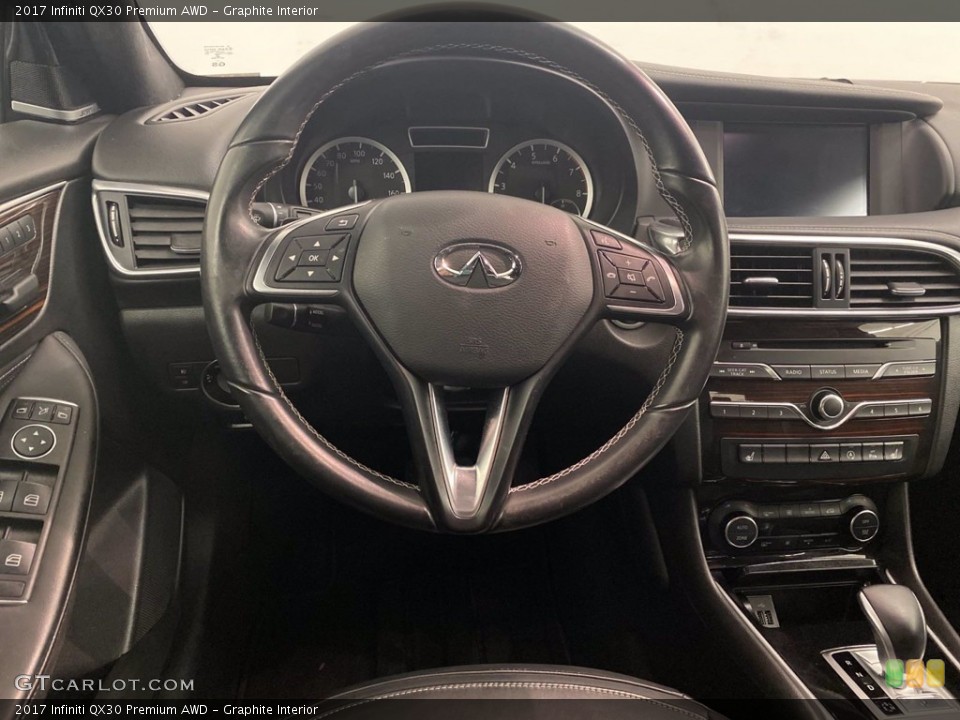 Graphite Interior Steering Wheel for the 2017 Infiniti QX30 Premium AWD #140778581