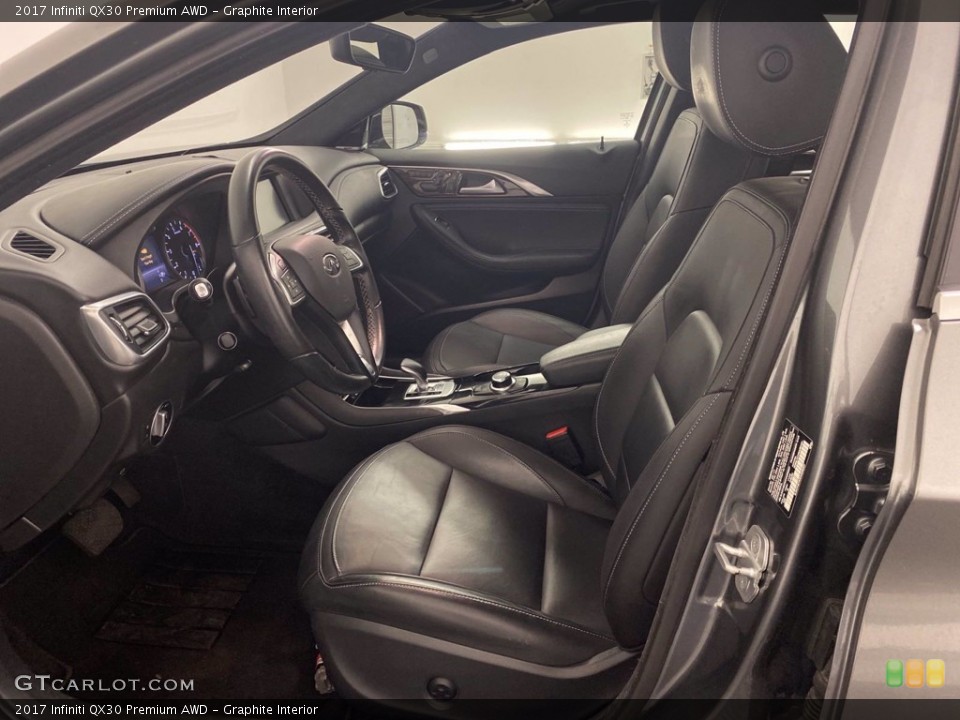 Graphite Interior Front Seat for the 2017 Infiniti QX30 Premium AWD #140778713
