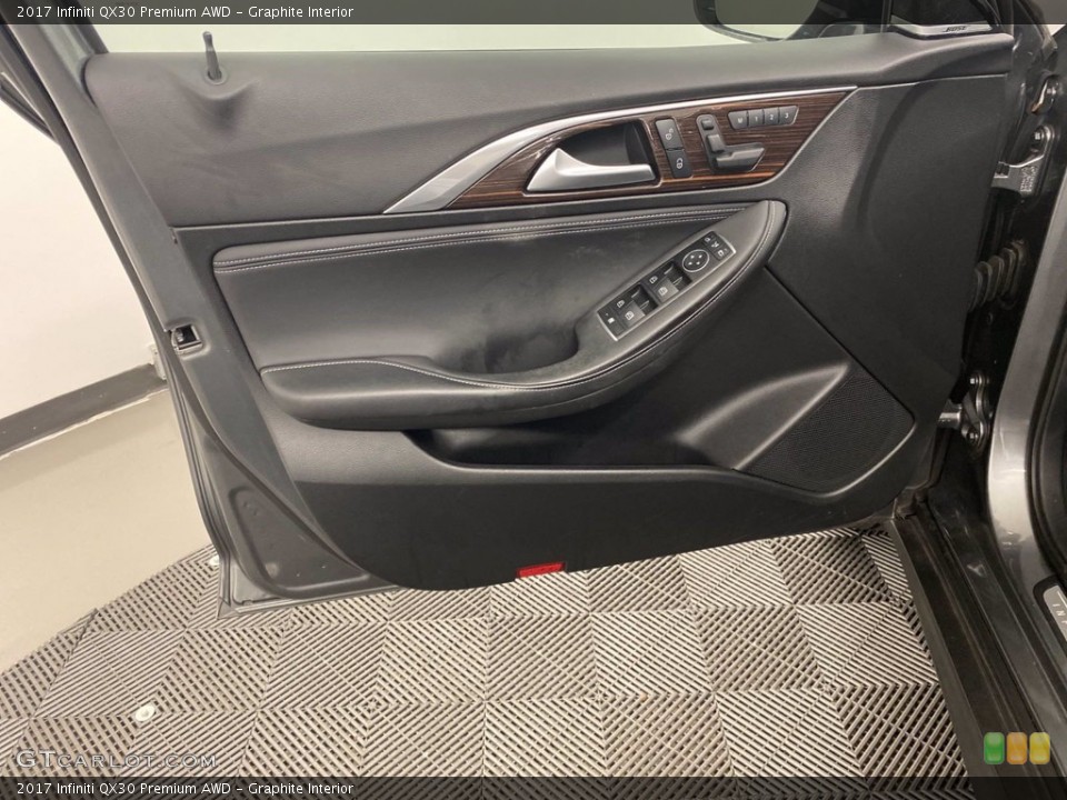Graphite Interior Door Panel for the 2017 Infiniti QX30 Premium AWD #140778743