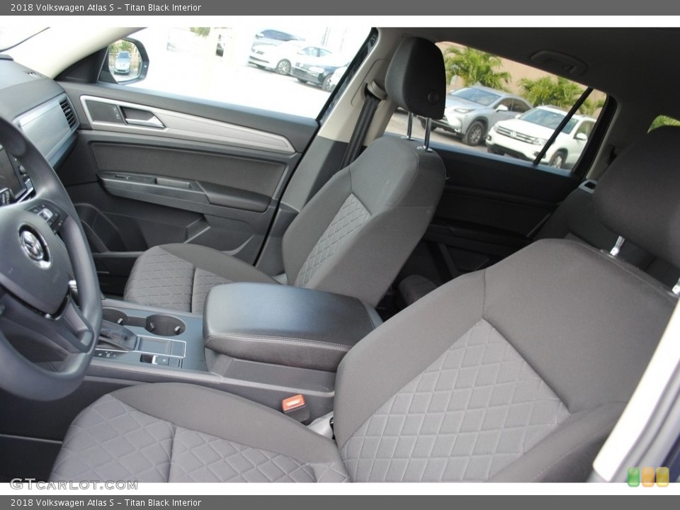 Titan Black Interior Front Seat for the 2018 Volkswagen Atlas S #140779703