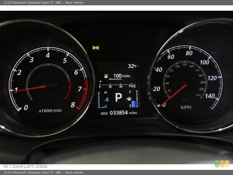 Black Interior Gauges for the 2016 Mitsubishi Outlander Sport GT AWC #140781581