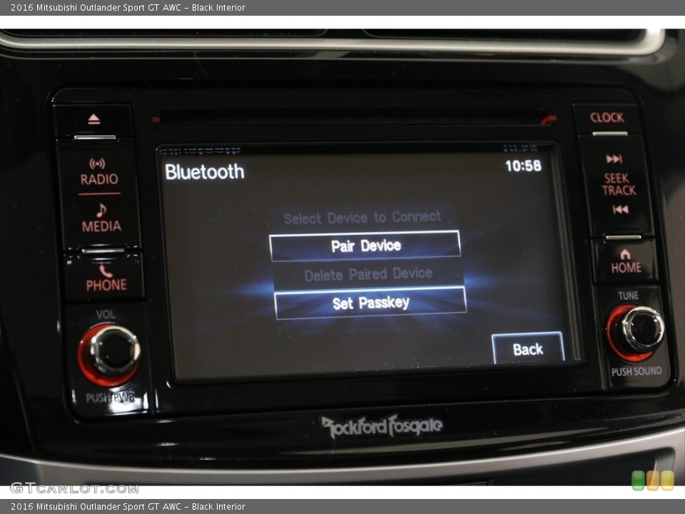 Black Interior Controls for the 2016 Mitsubishi Outlander Sport GT AWC #140781644