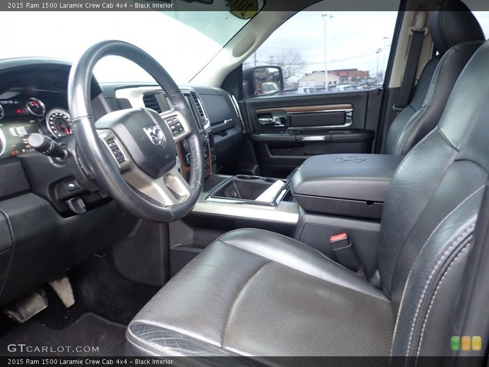 Black Interior Front Seat for the 2015 Ram 1500 Laramie Crew Cab 4x4 #140781677