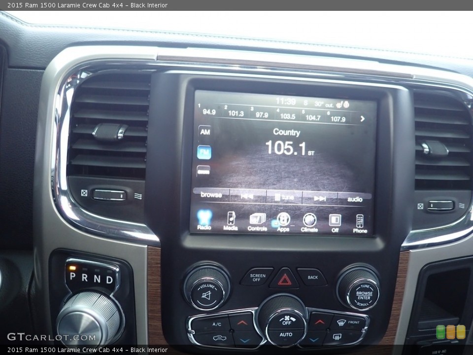 Black Interior Controls for the 2015 Ram 1500 Laramie Crew Cab 4x4 #140781746