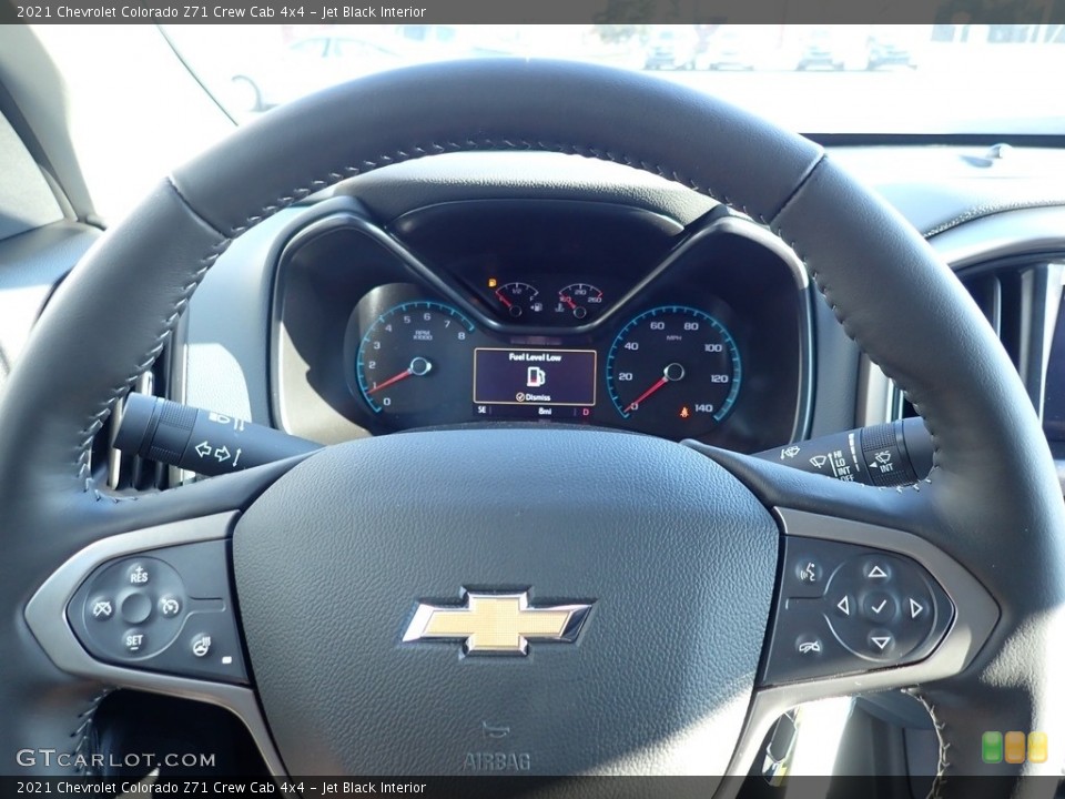 Jet Black Interior Steering Wheel for the 2021 Chevrolet Colorado Z71 Crew Cab 4x4 #140782232