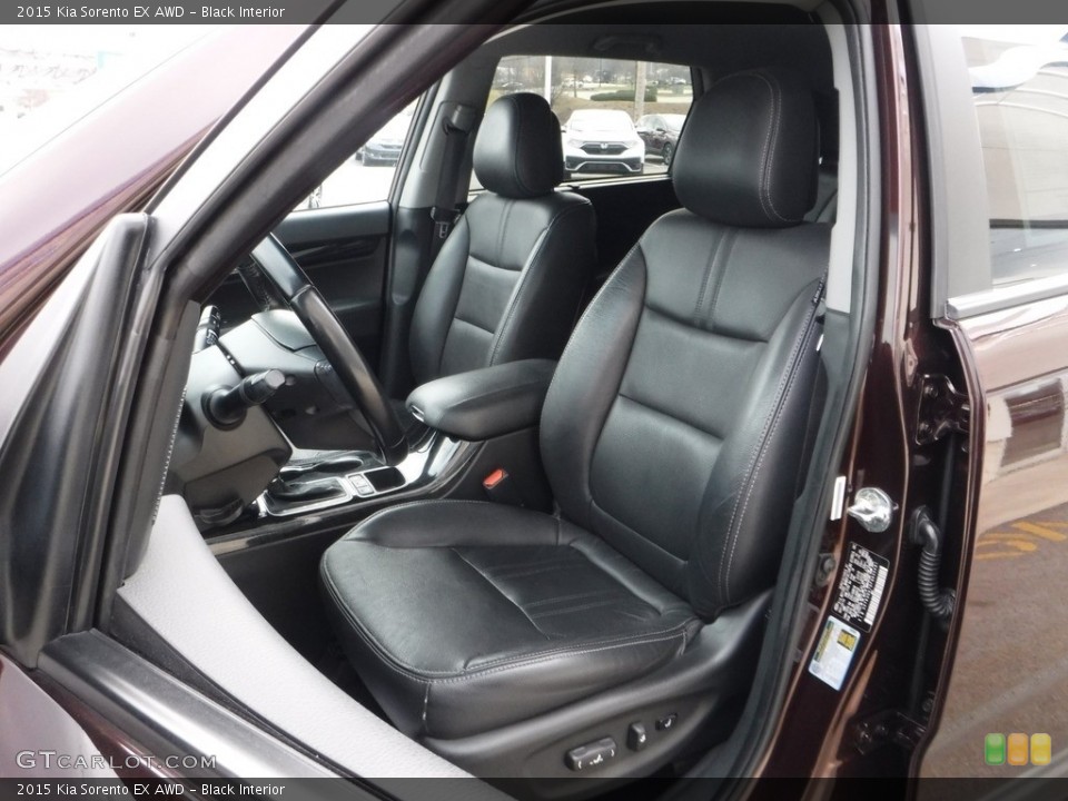 Black Interior Front Seat for the 2015 Kia Sorento EX AWD #140782836