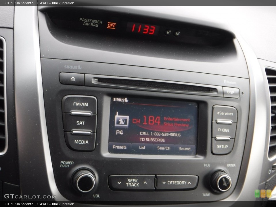 Black Interior Controls for the 2015 Kia Sorento EX AWD #140782951