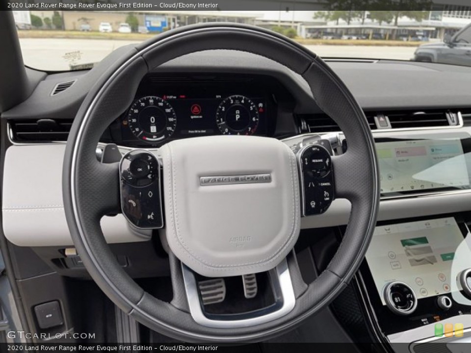 Cloud/Ebony Interior Steering Wheel for the 2020 Land Rover Range Rover Evoque First Edition #140783405
