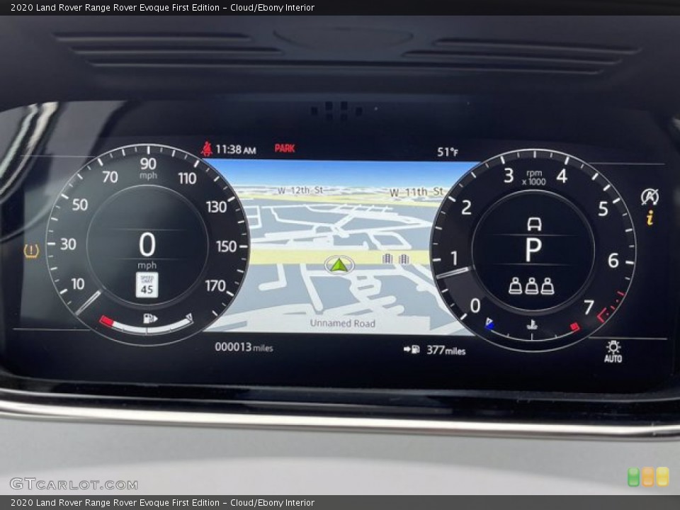 Cloud/Ebony Interior Gauges for the 2020 Land Rover Range Rover Evoque First Edition #140783423