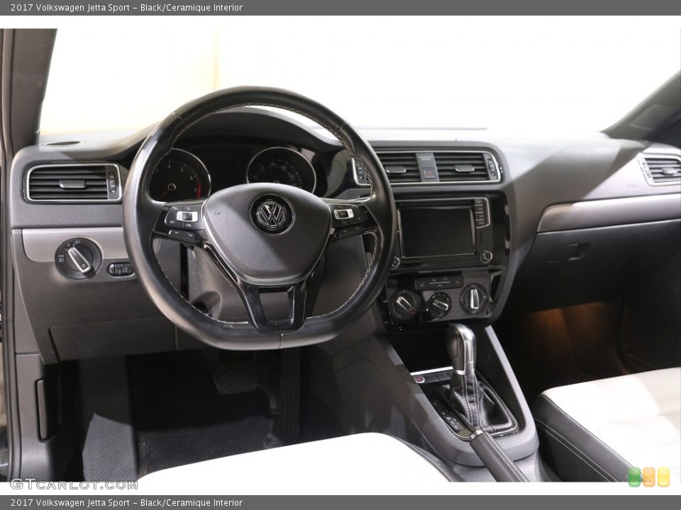 Black/Ceramique Interior Dashboard for the 2017 Volkswagen Jetta Sport #140785007