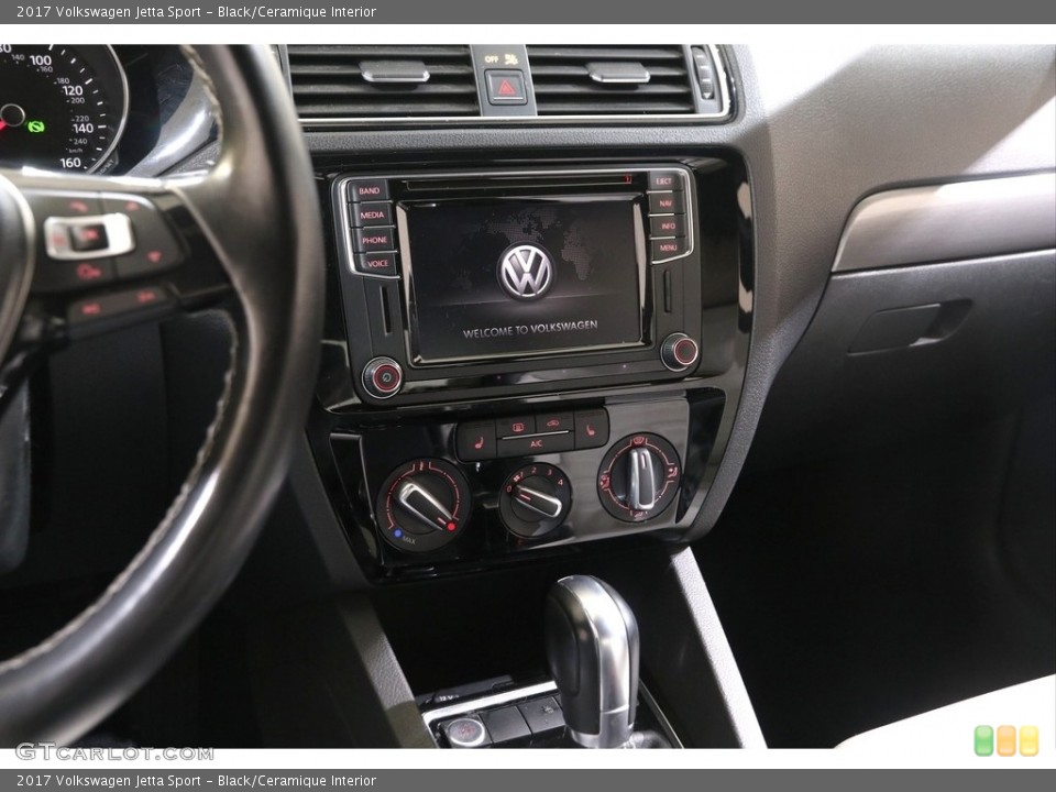 Black/Ceramique Interior Controls for the 2017 Volkswagen Jetta Sport #140785061