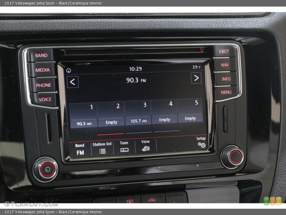Black/Ceramique Interior Audio System for the 2017 Volkswagen Jetta Sport #140785094