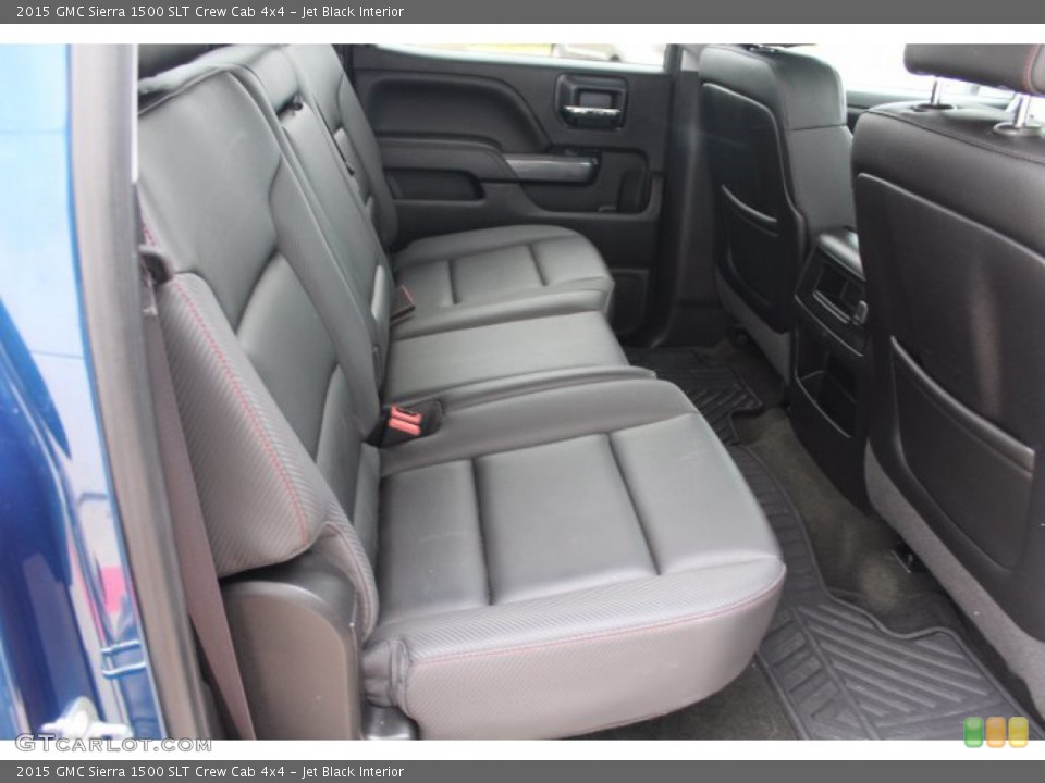 Jet Black Interior Rear Seat for the 2015 GMC Sierra 1500 SLT Crew Cab 4x4 #140785652