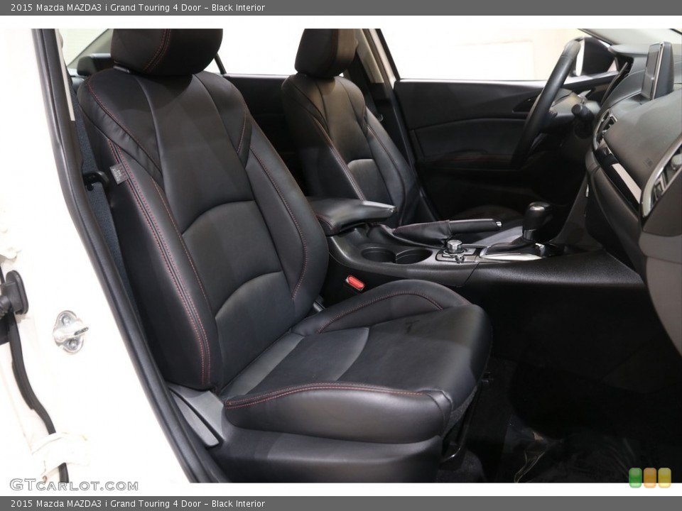 Black Interior Front Seat for the 2015 Mazda MAZDA3 i Grand Touring 4 Door #140785715