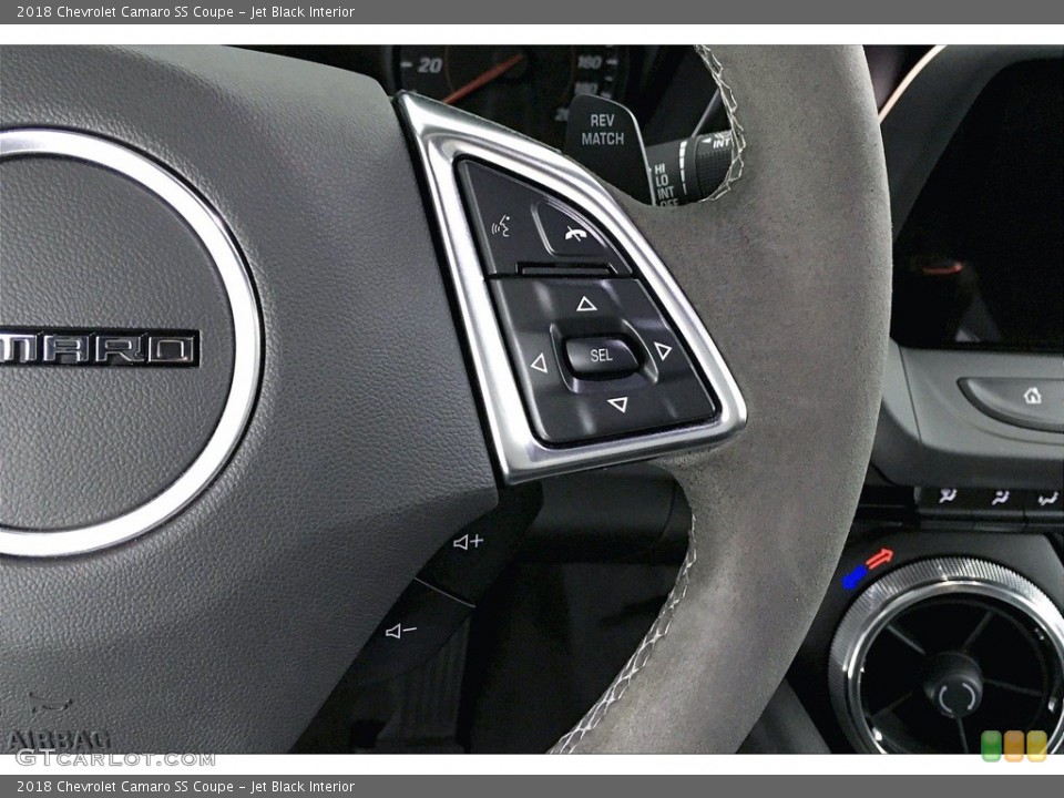 Jet Black Interior Steering Wheel for the 2018 Chevrolet Camaro SS Coupe #140790317