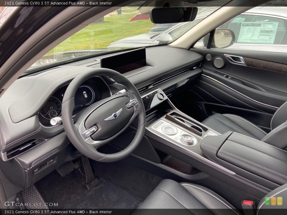 Black Interior Photo for the 2021 Genesis GV80 3.5T Advanced Plus AWD #140790647