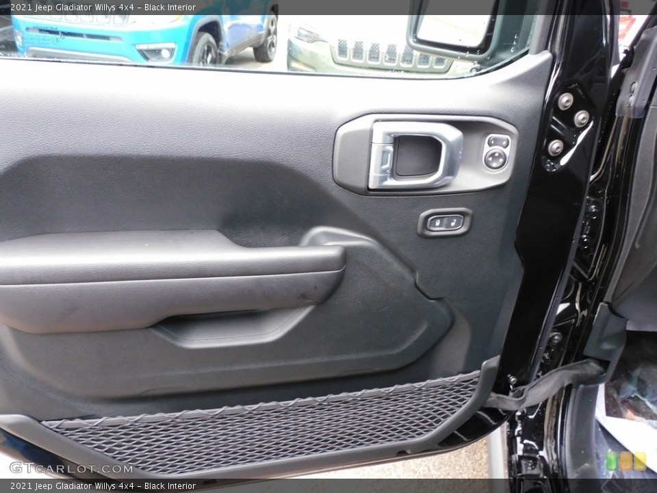 Black Interior Door Panel for the 2021 Jeep Gladiator Willys 4x4 #140792741