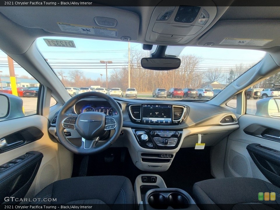 Black/Alloy Interior Photo for the 2021 Chrysler Pacifica Touring #140792753