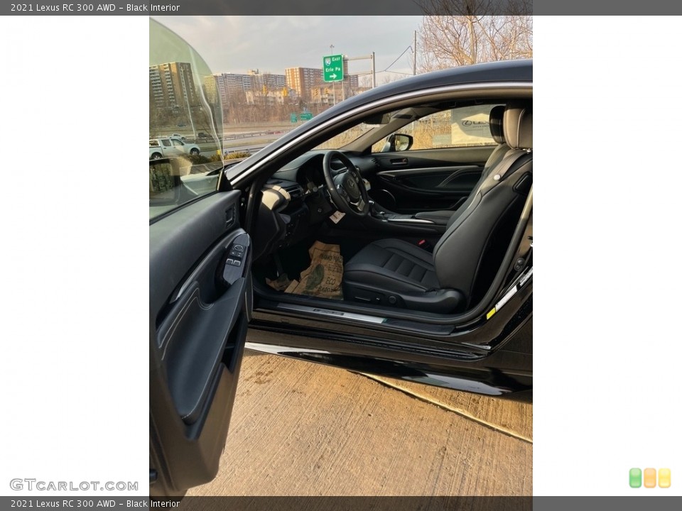 Black Interior Front Seat for the 2021 Lexus RC 300 AWD #140795981