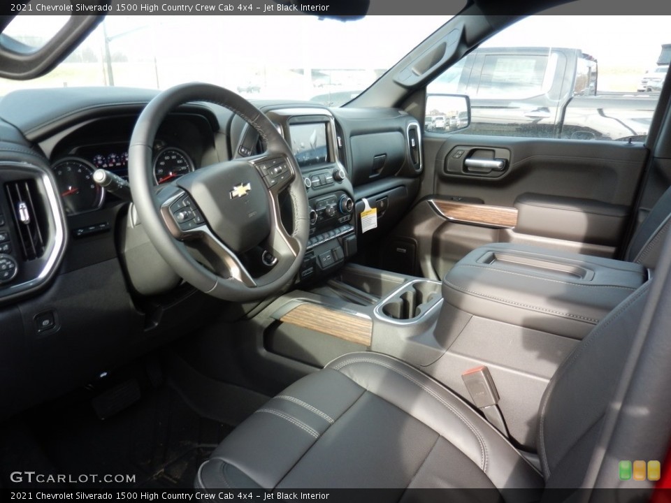Jet Black Interior Photo for the 2021 Chevrolet Silverado 1500 High Country Crew Cab 4x4 #140797007