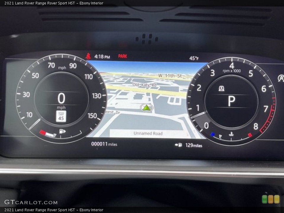 Ebony Interior Gauges for the 2021 Land Rover Range Rover Sport HST #140803787