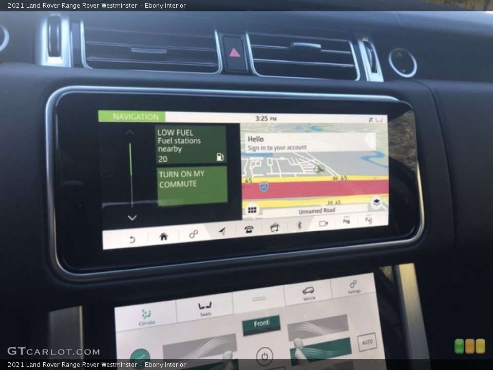 Ebony Interior Navigation for the 2021 Land Rover Range Rover Westminster #140804225