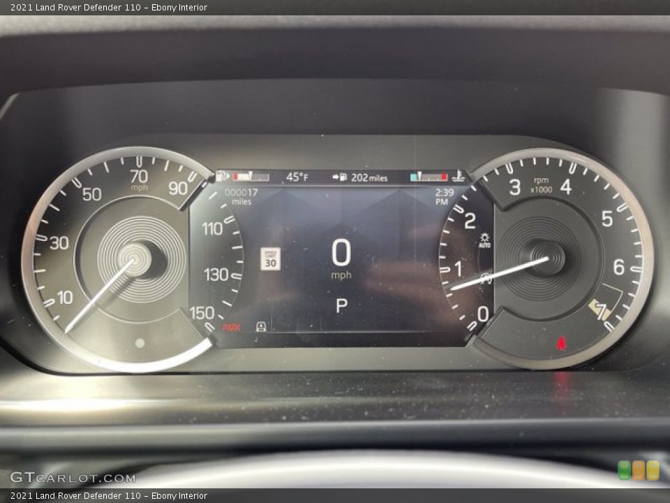 Ebony Interior Gauges for the 2021 Land Rover Defender 110 #140804318