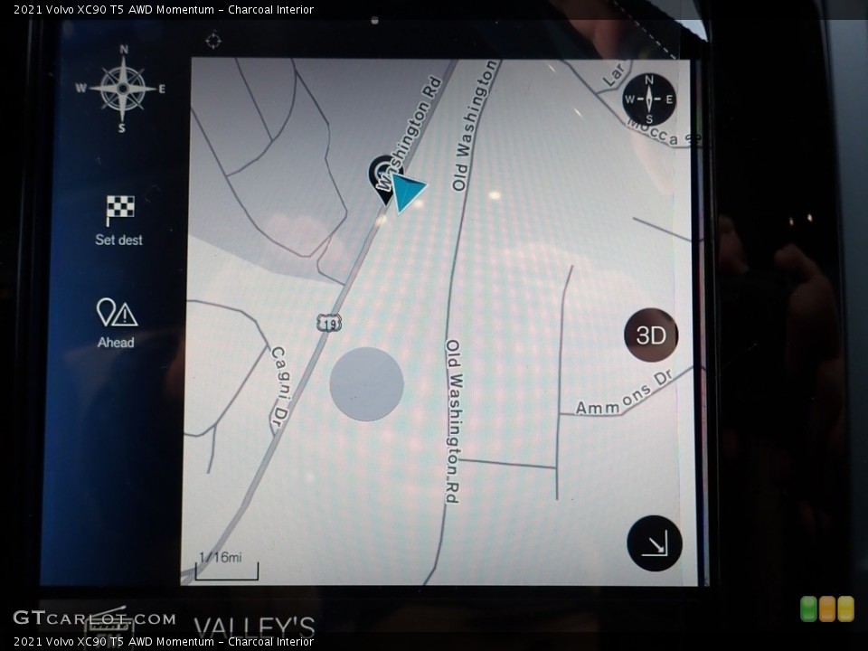 Charcoal Interior Navigation for the 2021 Volvo XC90 T5 AWD Momentum #140805284