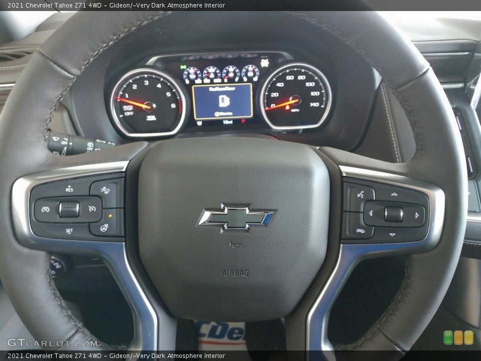 Gideon/­Very Dark Atmosphere Interior Steering Wheel for the 2021 Chevrolet Tahoe Z71 4WD #140805572