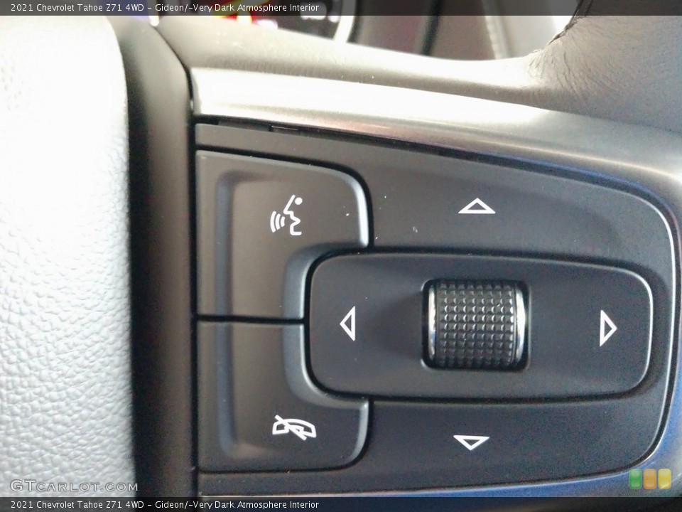 Gideon/­Very Dark Atmosphere Interior Steering Wheel for the 2021 Chevrolet Tahoe Z71 4WD #140805623