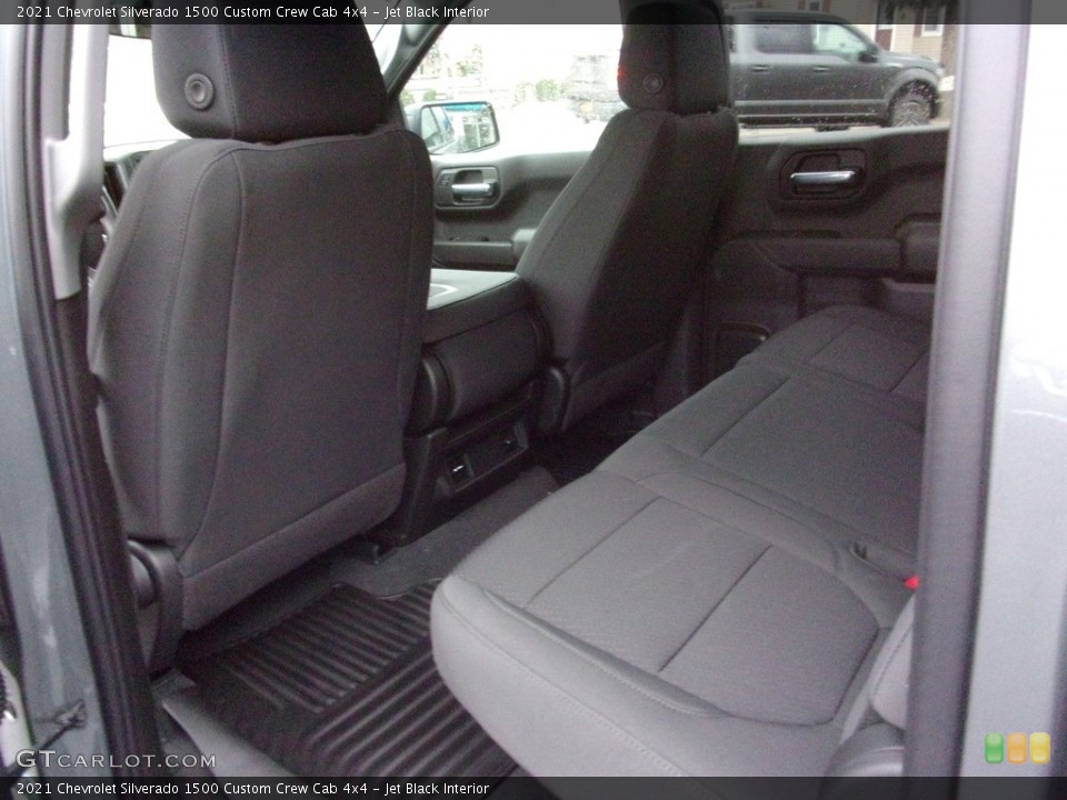 Jet Black Interior Rear Seat for the 2021 Chevrolet Silverado 1500 Custom Crew Cab 4x4 #140807774