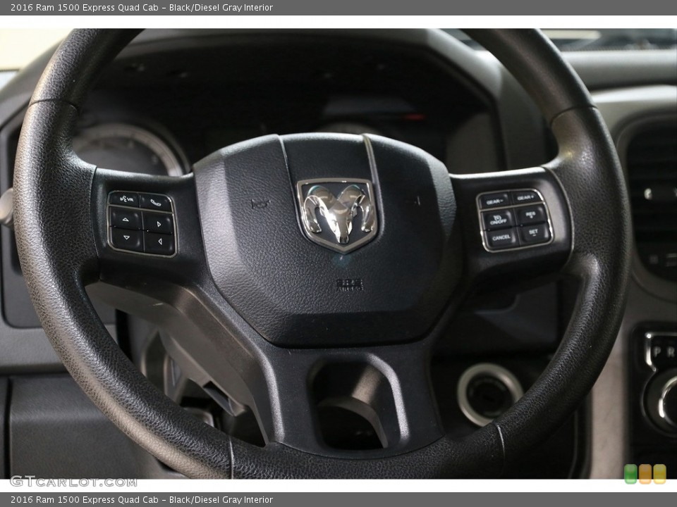 Black/Diesel Gray Interior Steering Wheel for the 2016 Ram 1500 Express Quad Cab #140807885