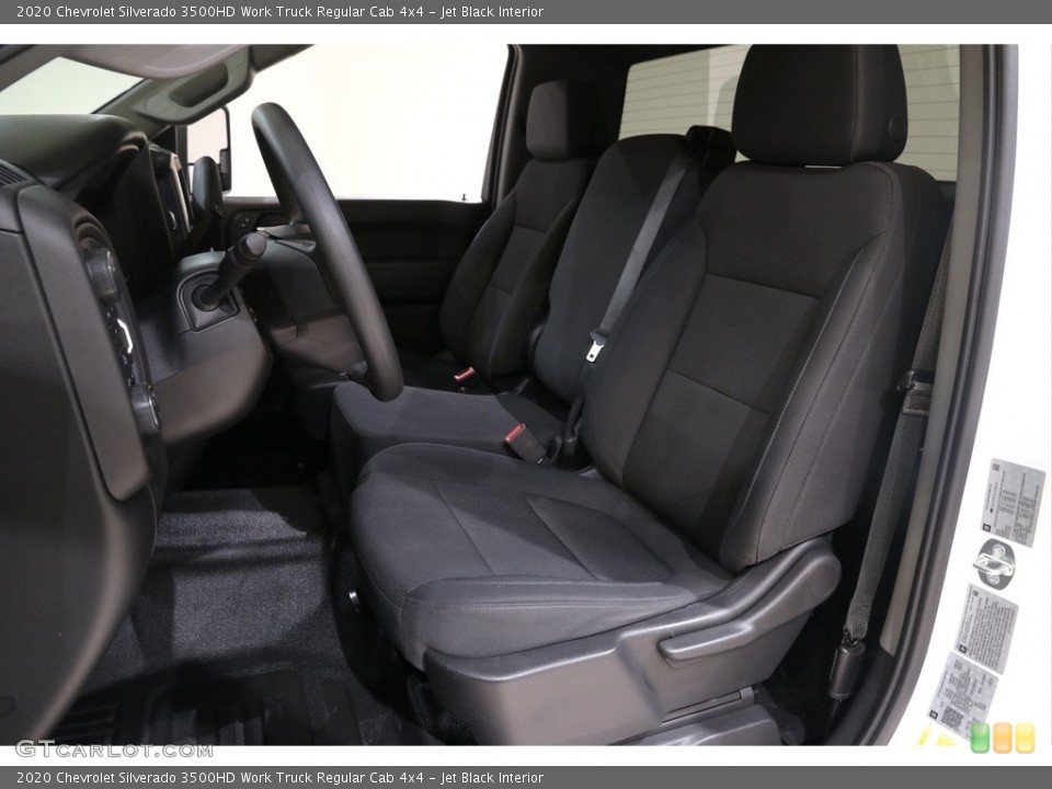 Jet Black Interior Front Seat for the 2020 Chevrolet Silverado 3500HD Work Truck Regular Cab 4x4 #140808356