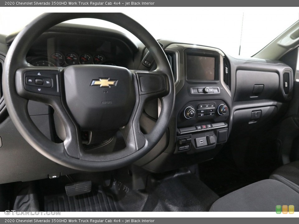 Jet Black Interior Dashboard for the 2020 Chevrolet Silverado 3500HD Work Truck Regular Cab 4x4 #140808380