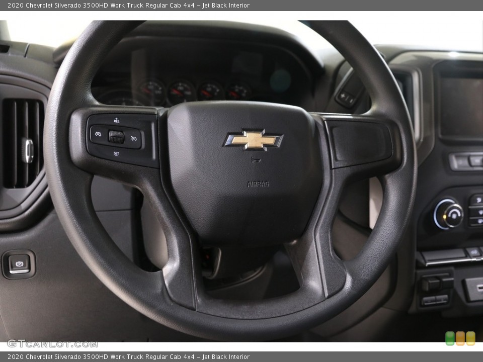 Jet Black Interior Steering Wheel for the 2020 Chevrolet Silverado 3500HD Work Truck Regular Cab 4x4 #140808398