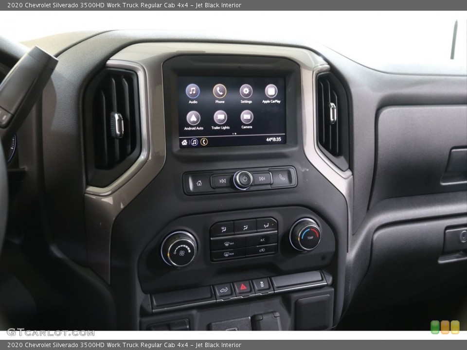 Jet Black Interior Controls for the 2020 Chevrolet Silverado 3500HD Work Truck Regular Cab 4x4 #140808440
