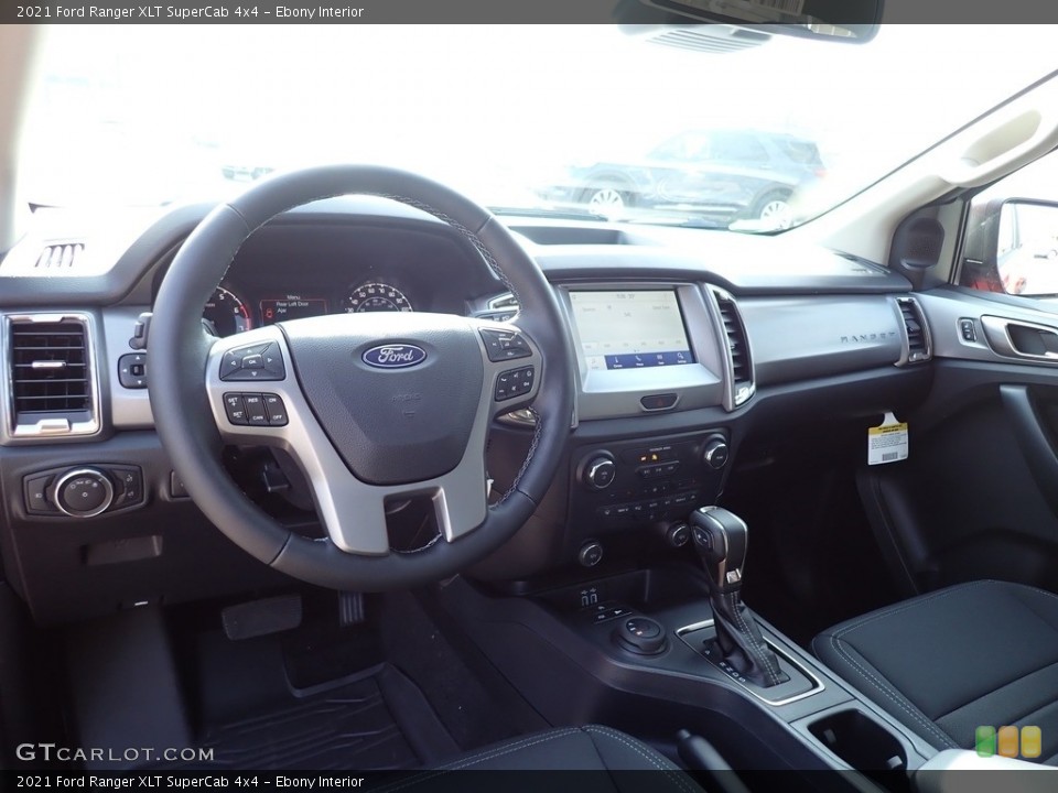 Ebony Interior Dashboard for the 2021 Ford Ranger XLT SuperCab 4x4 #140808500