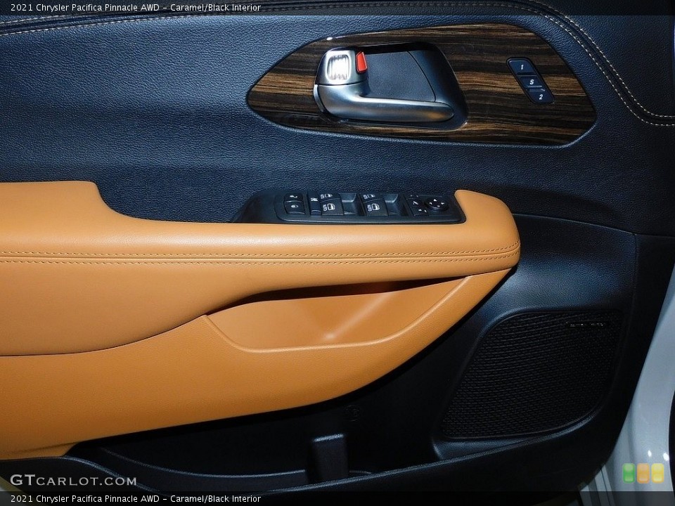Caramel/Black Interior Door Panel for the 2021 Chrysler Pacifica Pinnacle AWD #140808503