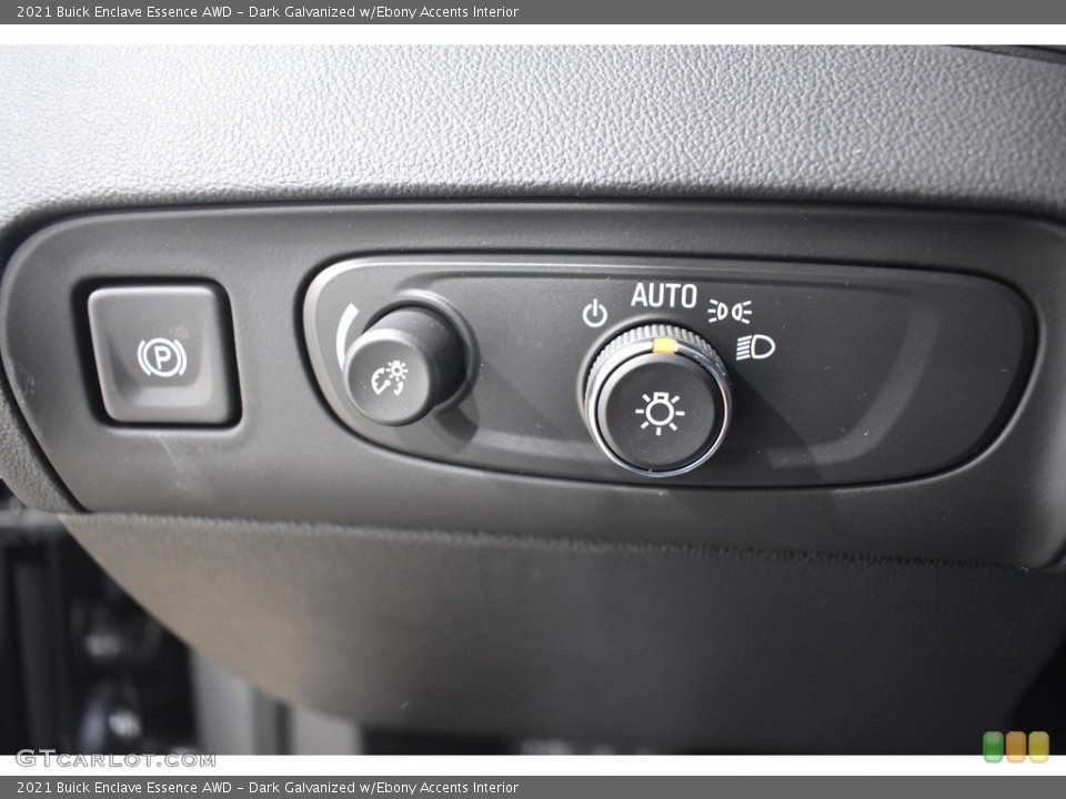 Dark Galvanized w/Ebony Accents Interior Controls for the 2021 Buick Enclave Essence AWD #140809265