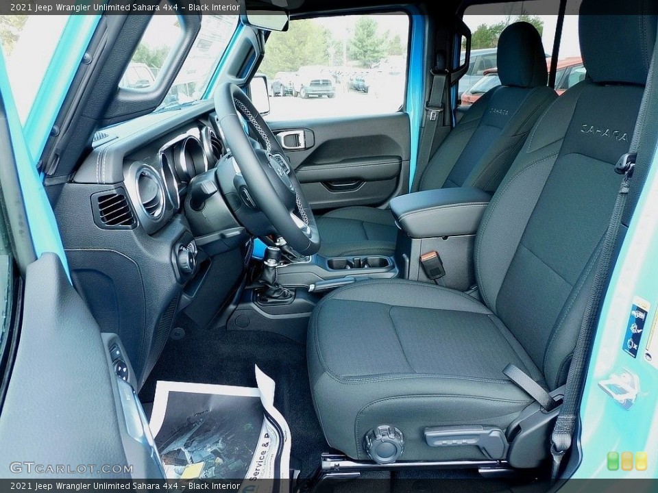 Black Interior Front Seat for the 2021 Jeep Wrangler Unlimited Sahara 4x4 #140809898
