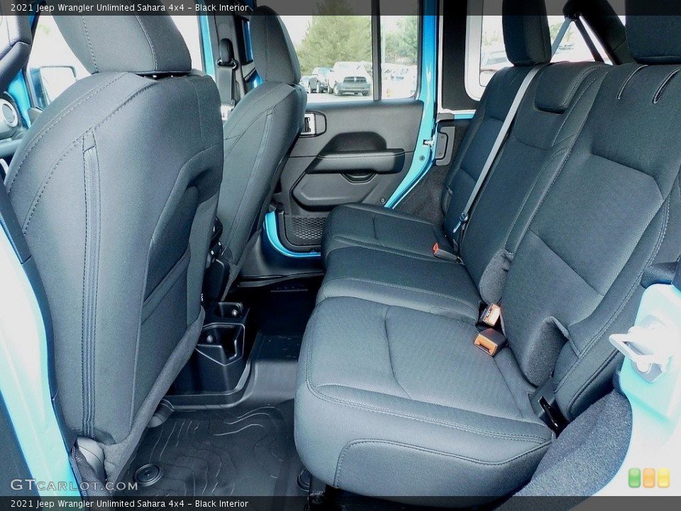 Black Interior Rear Seat for the 2021 Jeep Wrangler Unlimited Sahara 4x4 #140809916