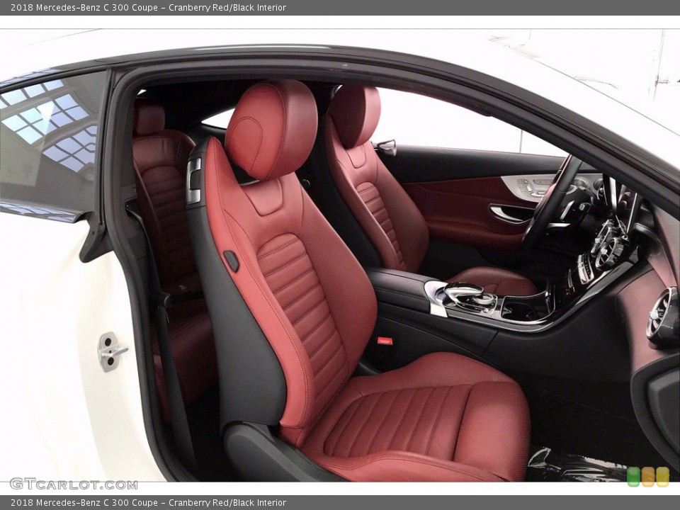 Cranberry Red/Black Interior Front Seat for the 2018 Mercedes-Benz C 300 Coupe #140811956