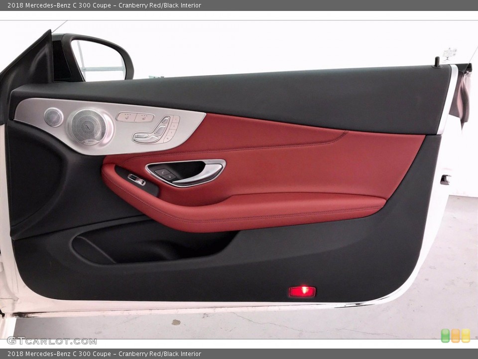 Cranberry Red/Black Interior Door Panel for the 2018 Mercedes-Benz C 300 Coupe #140812496