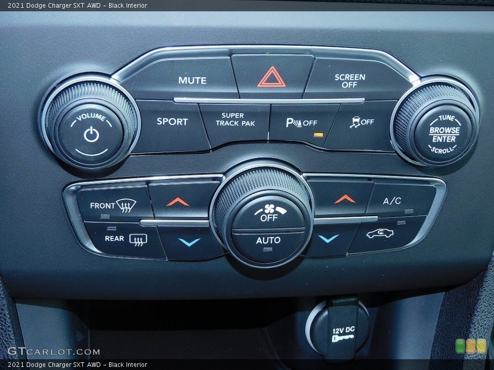 Black Interior Controls for the 2021 Dodge Charger SXT AWD #140814968