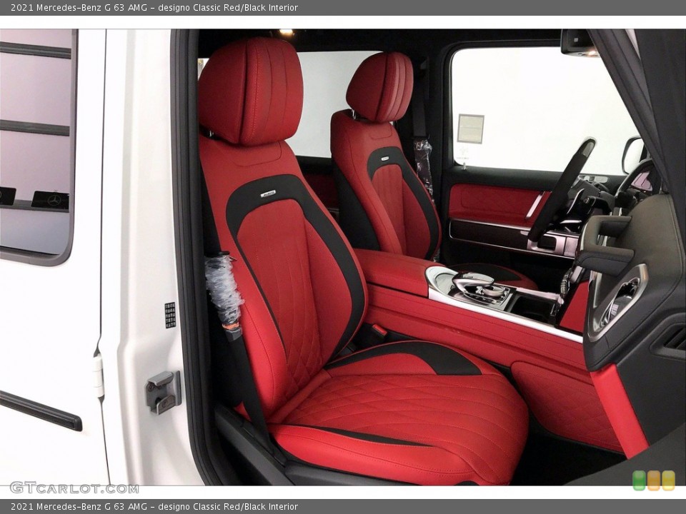 designo Classic Red/Black Interior Front Seat for the 2021 Mercedes-Benz G 63 AMG #140814971