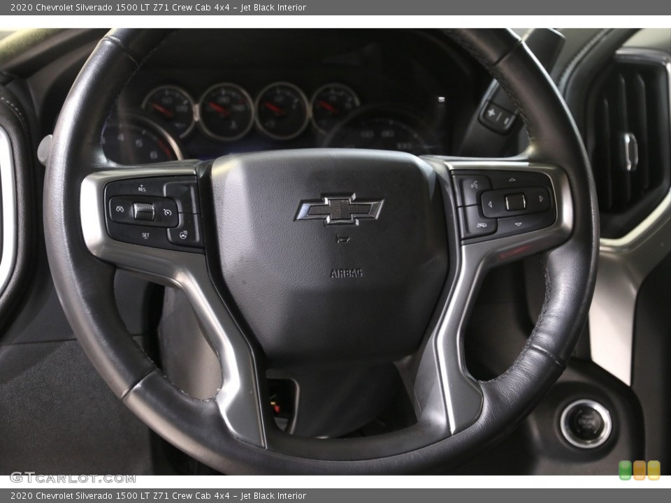 Jet Black Interior Steering Wheel for the 2020 Chevrolet Silverado 1500 LT Z71 Crew Cab 4x4 #140815163