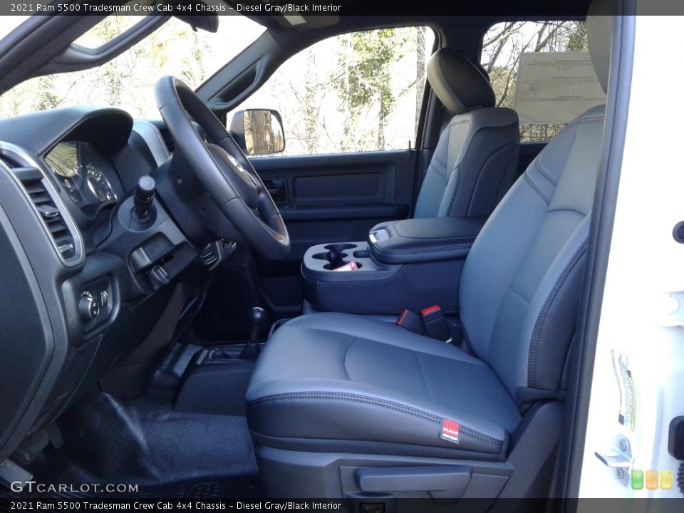 Diesel Gray/Black Interior Photo for the 2021 Ram 5500 Tradesman Crew Cab 4x4 Chassis #140815565