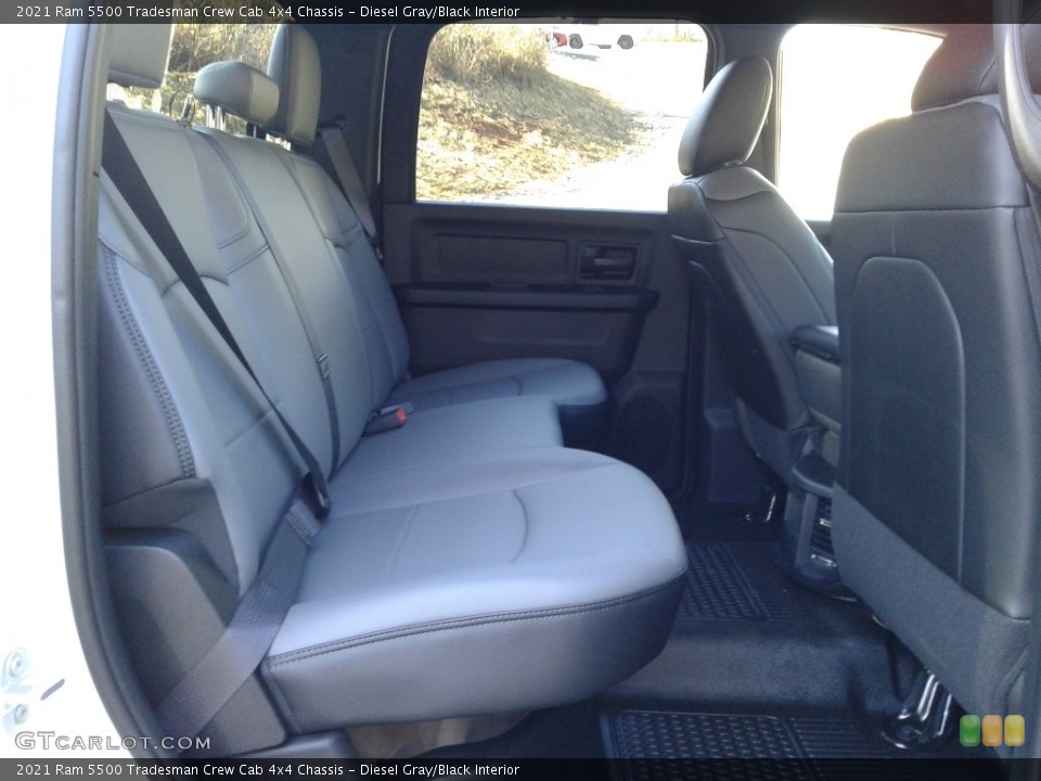 Diesel Gray/Black Interior Rear Seat for the 2021 Ram 5500 Tradesman Crew Cab 4x4 Chassis #140815683
